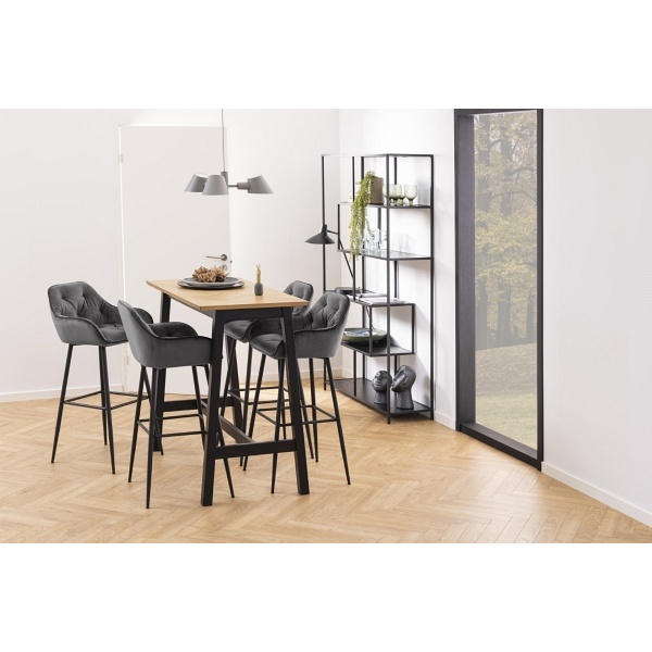 Regał Seaford XV czarny - ACTONA